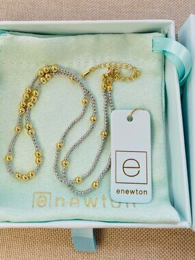 💕Enewton Silver and Gold Bead Necklace✨